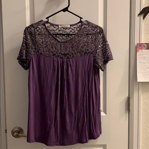 Purple lace top